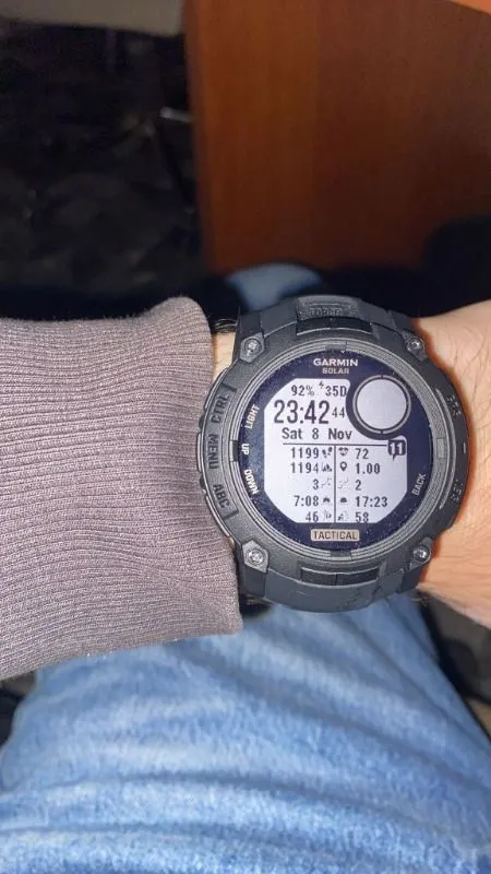 Garmin Instinct 3 – 50 mm Solar Tactical Edition Siyah