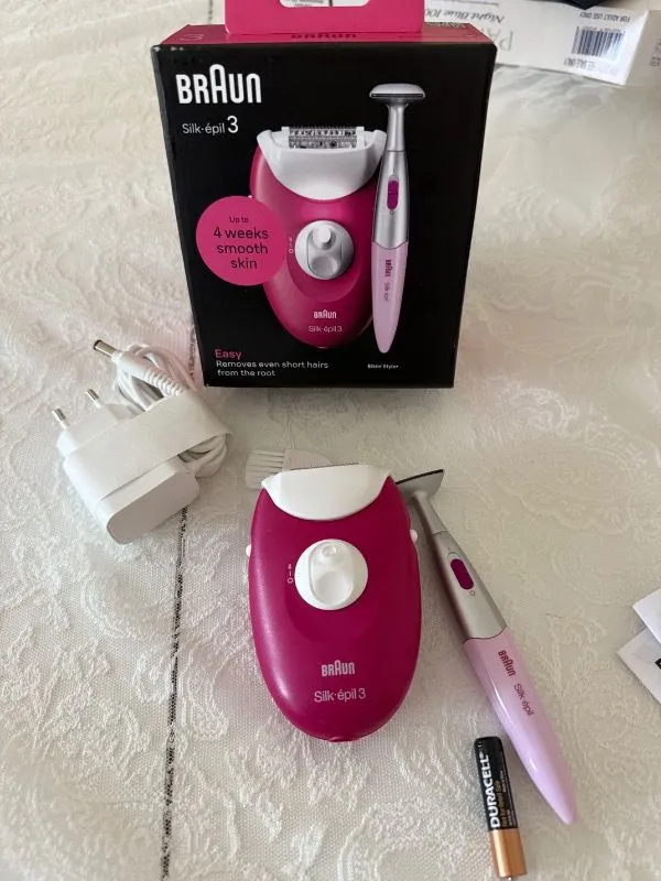 Braun Silk·épil 3 Kablolu Epilatör, Kalıcı Pürüzsüz Cilt, 3-202