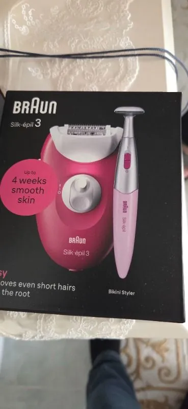 Braun Silk·épil 3 Kablolu Epilatör, Kalıcı Pürüzsüz Cilt, 3-202