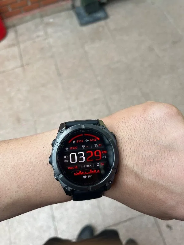 Garmin Fenix 8 – 51MM Amoled Sapphire Karbon Gri Dlc, Siyah/gri Silikon Kayışlı