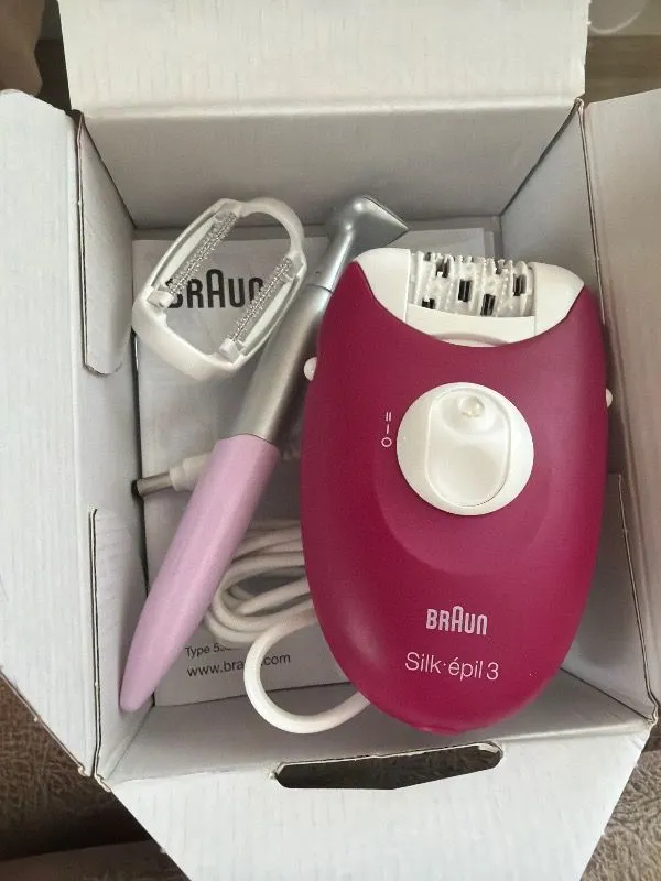 Braun Silk·épil 3 Kablolu Epilatör, Kalıcı Pürüzsüz Cilt, 3-202