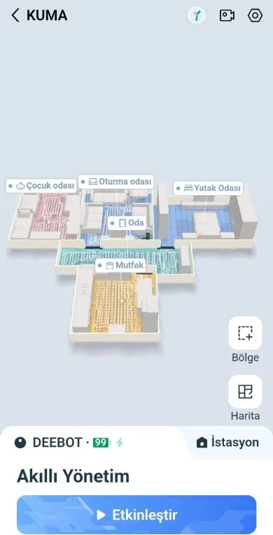 Ecovacs Deebot X8 Pro Omni Siyah Robot Süpürge ve Paspas 18000 Pa Emiş Gücü