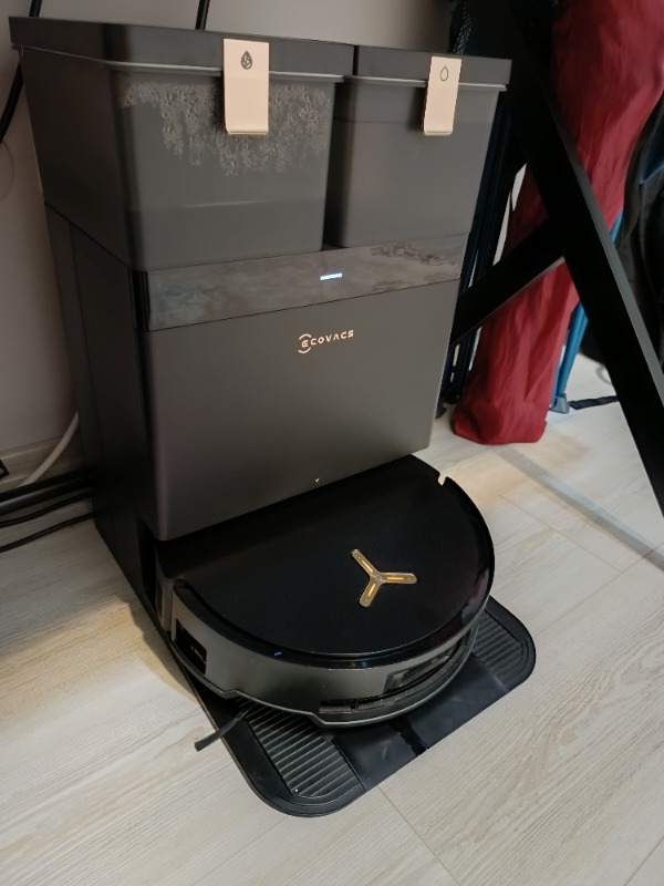 Ecovacs Deebot X8 Pro Omni Siyah Robot Süpürge ve Paspas 18000 Pa Emiş Gücü