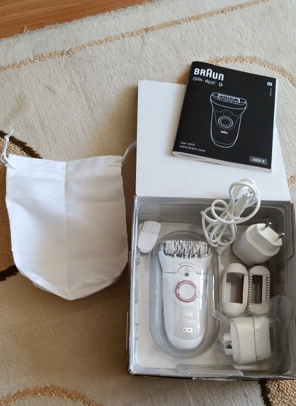 Braun Silk-épil 9 9720 SensoSmart Kablosuz Islak & Kuru Epilatör 4 Ek Parçalı Yıkanabilir Başlık