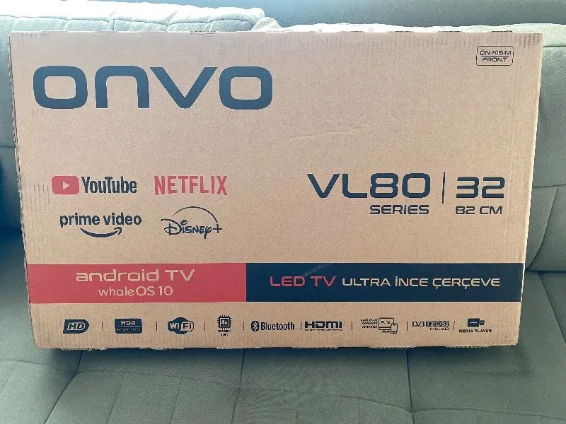 Onvo 32VL80F2HA 32” 82 Ekran Uydu Alıcılı HD Ready WhaleOS LED TV