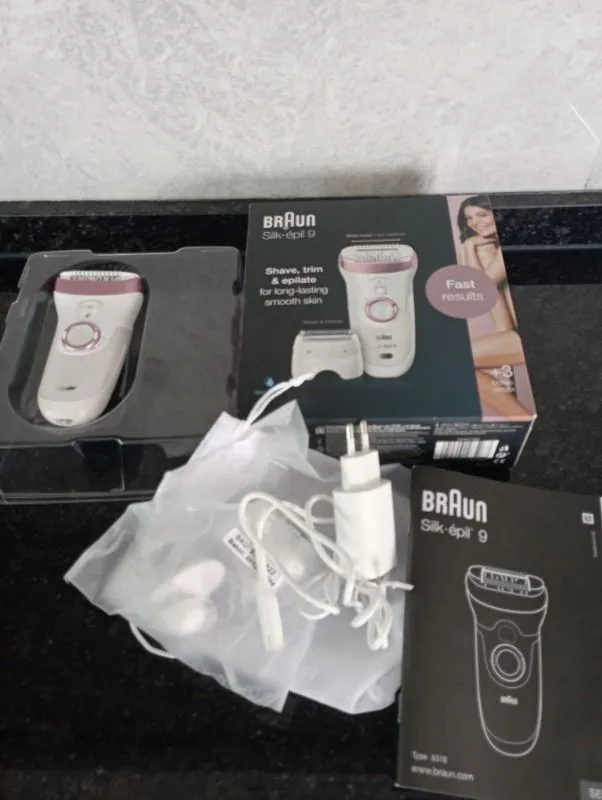 Braun Silk-épil 9 9720 SensoSmart Kablosuz Islak & Kuru Epilatör 4 Ek Parçalı Yıkanabilir Başlık