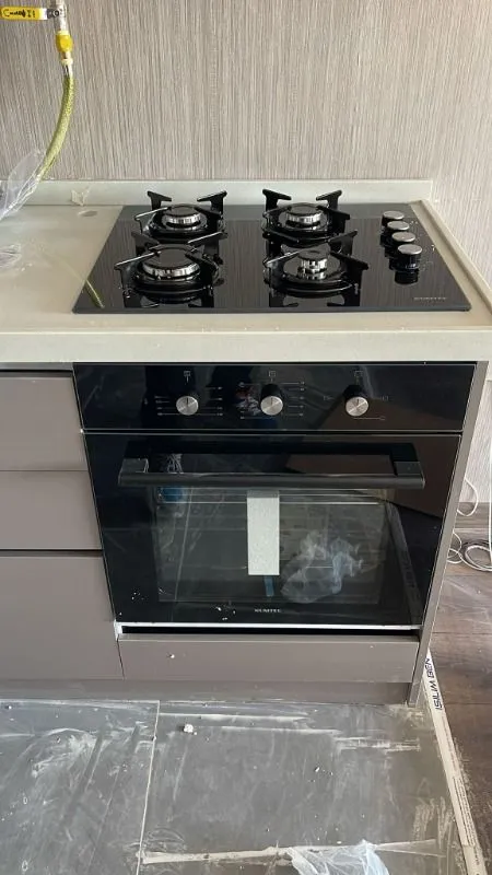 Kumtel Siyah Aspiratörlü Dizayn Ankastre Set (B66-S2 (MT) + KO-40TAHDF + DS6-905S)