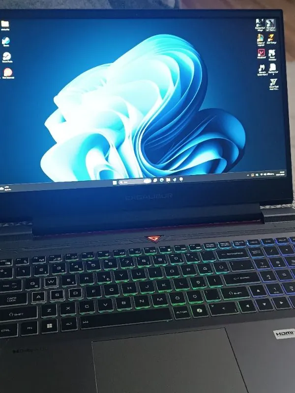 Casper Excalibur G870 Intel Core i7 13620H 16GB 1TB SSD RTX5050 Freedos 15.6″ 165Hz Taşınabilir Bilgisayar G870.1362-BF50X-C