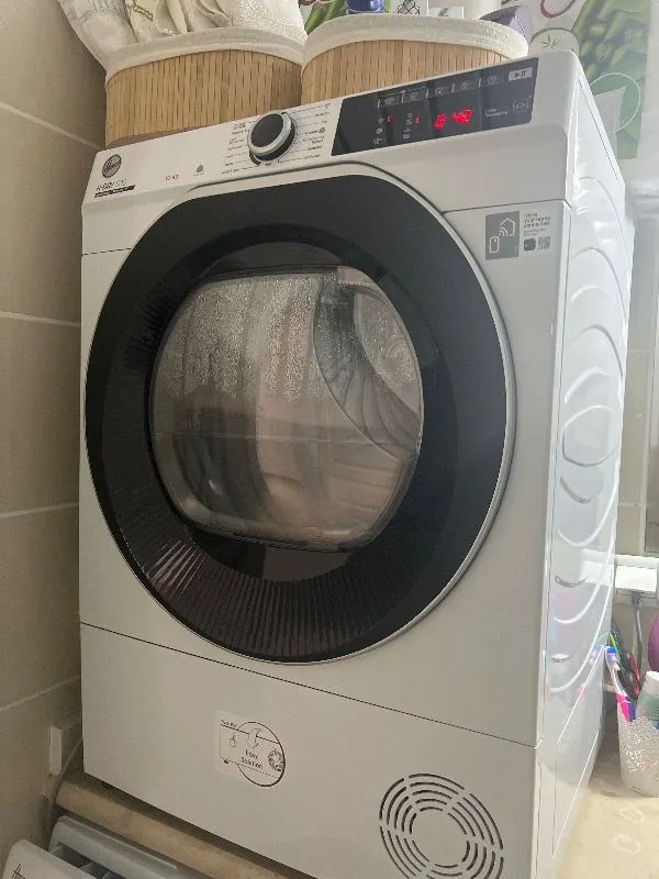 Hoover NDEH 10A2TSBE-17 10 kg Wi-Fi Bağlantılı Isı Pompalı Kurutma Makinesi