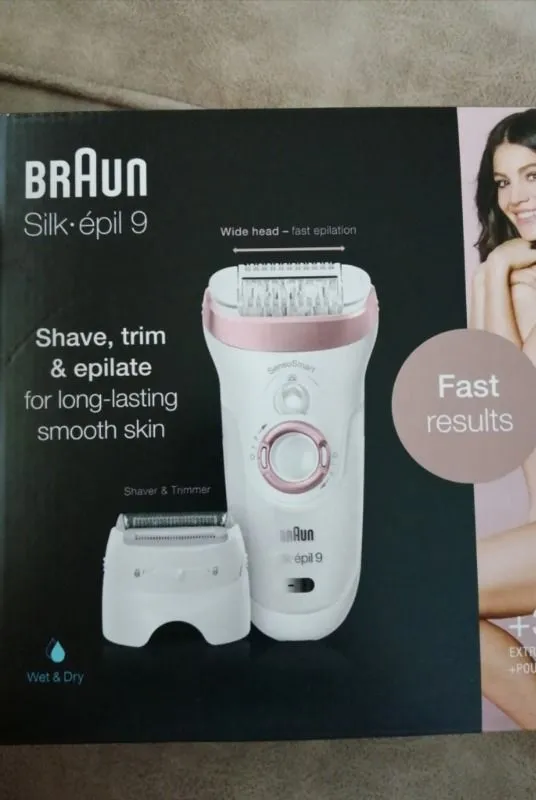 Braun Silk-épil 9 9720 SensoSmart Kablosuz Islak & Kuru Epilatör 4 Ek Parçalı Yıkanabilir Başlık