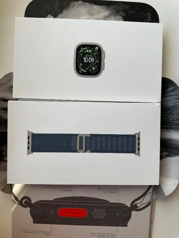 Apple Watch Ultra 3 Gps + Cellular, Kasa ve Natürel titanyum Milano loop – boy