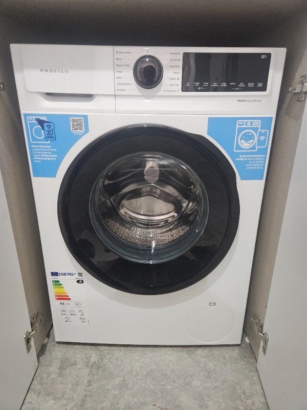 Profilo CGK252Z0TR 10 kg Yıkama Kapasiteli Çamaşır Makinesi 1200 Devir Enerji Sınıfı A Beyaz