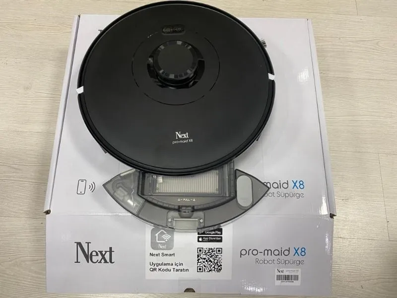 Next Pro Maıd-X8 Akıllı Robot Süpürge ve Paspas
