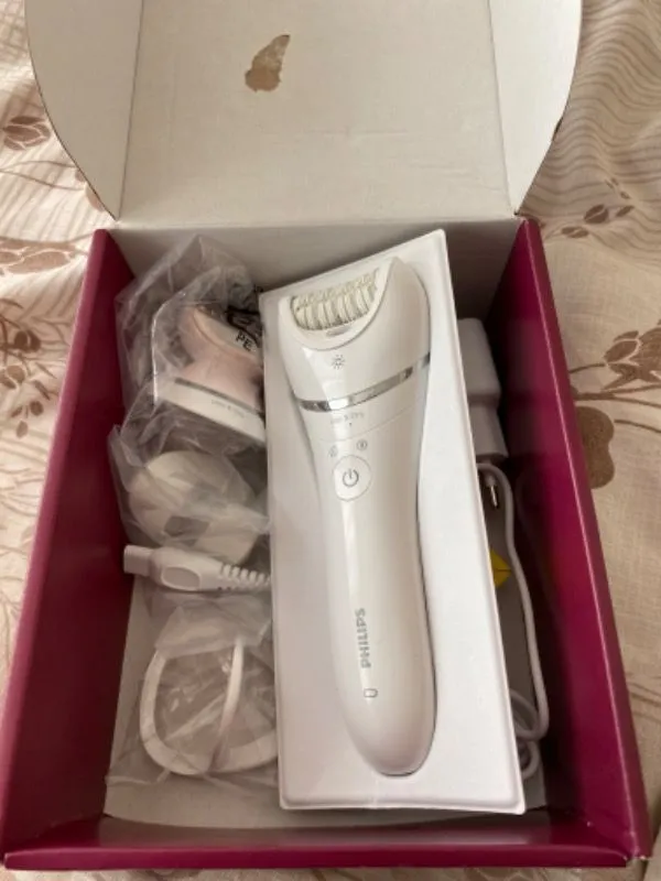 Philips BRE710/05 Epilatör (Yüz+Koltuk alti+Bikini Bölgesi+Bacak)Islak-Kuru,Işıklı,Kablosuz