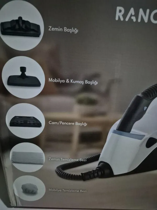 Fakir Range Home Mist Beyaz Multi Buharlı Temizleme Makinesi 0,2 L Toz Hacmi ile Kolay Temizlik