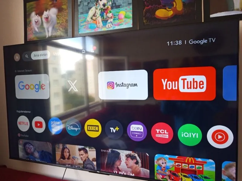 TCL 65T61C 65” 165 Ekran Uydu Alıcılı 4K Ultra HD Google Smart QLED TV