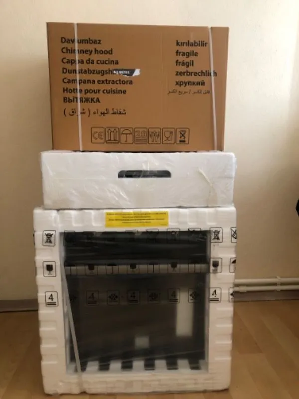 Kumtel Kristal Siyah Cam Ankastre Set (DA6-830 Davlumbaz + KO-40 TAHDF Ocak + B66 – SF2 Fırın)