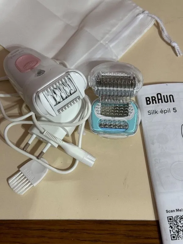Braun Silk-Épil 5 5-050 Epilatör – Hassas ve Etkili Tüy Alma, Islak/Kuru Kullanım, Acısız Epilasyon