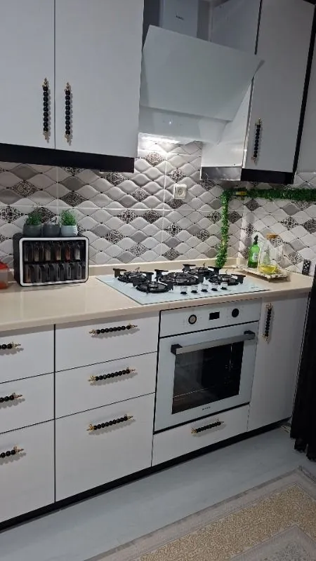 Kumtel Digital 8 Programlı Dokunmatik 5 Gözlü Beyaz Cam Ankastre Set