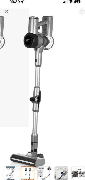 Sinbo SVC-8621 Dikey Kablosuz Şarjlı Süpürge 25.9 V Güç Değeri ile Gri Renk ve LED Aydınlatmalı