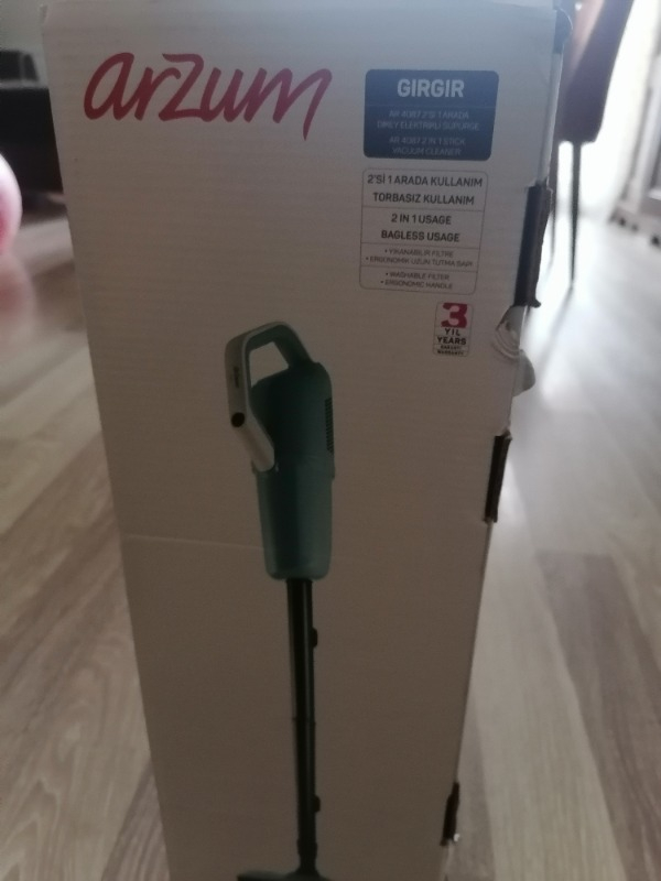 Arzum AR4087 Gırgır 2’si1 Arada 550W Dikey Elektrikli Süpürge, El Süpürgesi Özellikli, Yıkanabilir Filtre