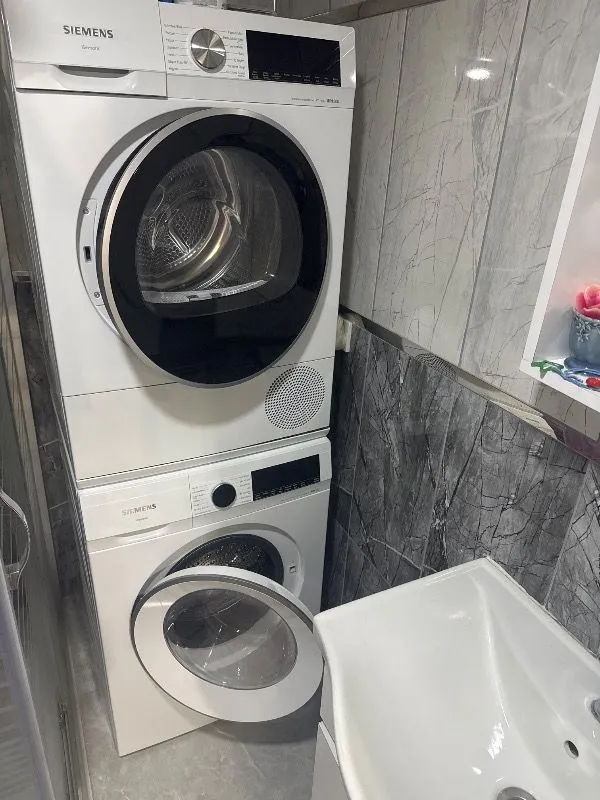 Siemens WQ44G2C1TR 9 KG Isı Pompalı Kurutma Makinesi E Enerji Sınıfı Kırışıklık Önleme Özelliği