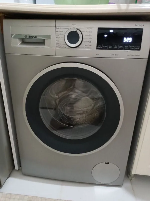 Bosch WGA142ZXTR 9 Kg Yıkama Kapasiteli 1200 Devir Enerji Sınıfı A Çamaşır Makinesi Gri