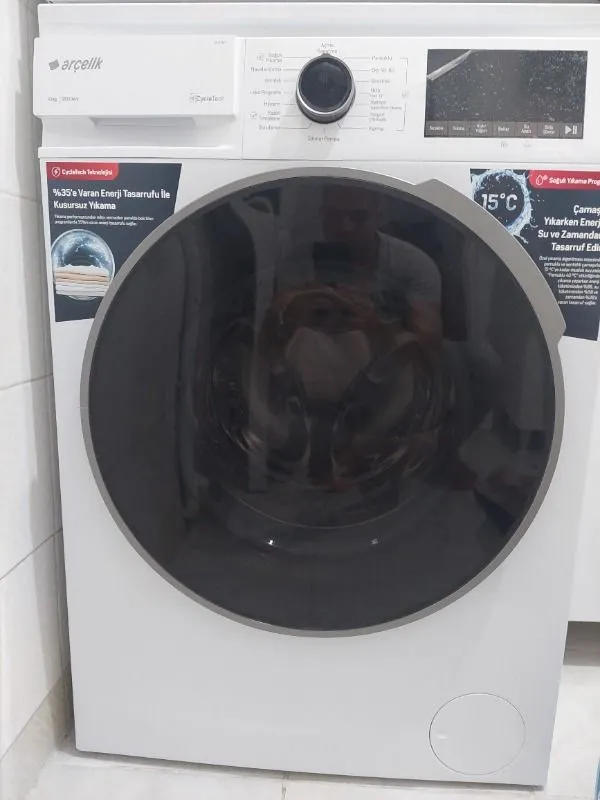 Arçelik 10 Kg Yıkama Kapasiteli Çamaşır Makinesi B Enerji Sınıfı 1200 Devir Hızı