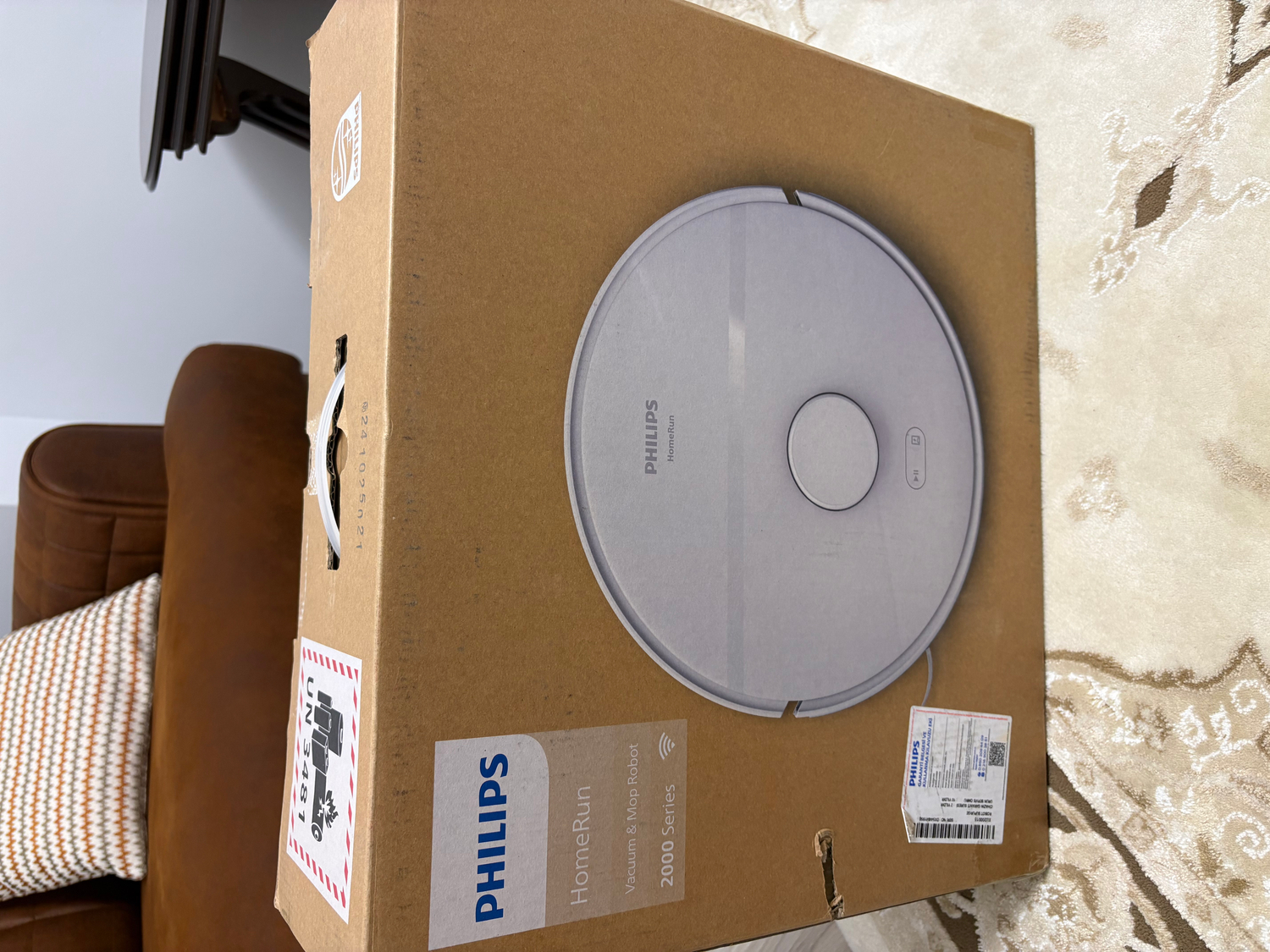 Philips2000 Serisi Robot Süpürge 6000 Pa Emiş Gücü Akıllı Navigasyon ile Sert Zemin Temizliği için İdeal XU2000/15