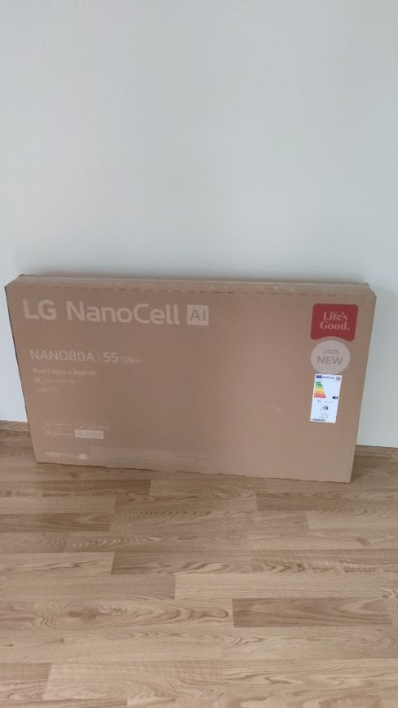 LG 55NANO80A6B 55” 139 Ekran Uydu Alıcılı 4K Ultra HD Smart AI HDR10 Nanocell TV