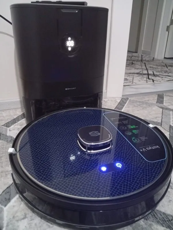 Şımart katya V+ Akıllı Robot Süpürge 15000Pa Premium Otomatik Toz Toplama Üniteli
