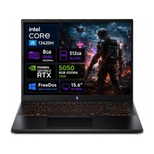 Acer Nitro V 15 ANV15-52 Intel Core i5 13420H 8GB 512GB SSD RTX5050 Freedos 15.6'' 165Hz Taşınabilir Bilgisayar NH.QZ7EY.003 HBCV0000ARXOQB