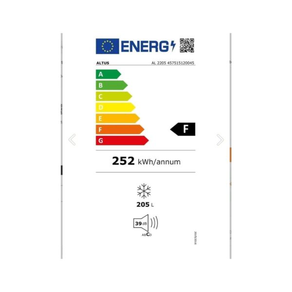 ALTUS AL 2205 E Enerji Sınıfı 205 L Sandık Tipi Derin Dondurucu Beyaz