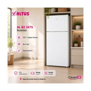 Altus Al Bz 3475 475 L No Frost Çift Kapılı Buzdolabı HBCV0000IKDWDY