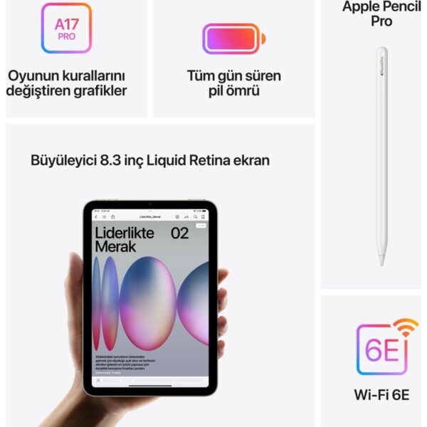 Apple iPad Mini 128GB 8.3″ Wi-Fi Tablet MXN73TU/A