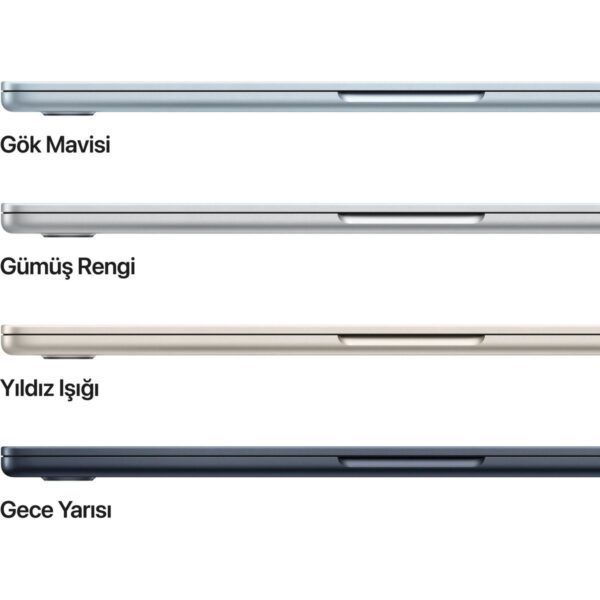 Apple MacBook Air M5 16GB 512GB SSD macOS 13″ Taşınabilir Bilgisayar Gece Yarısı MDHE4TU/A