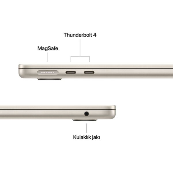 Apple MacBook Air M5 16GB 512GB SSD macOS 13″ Taşınabilir Bilgisayar Yıldız Işığı MDHA4TU/A