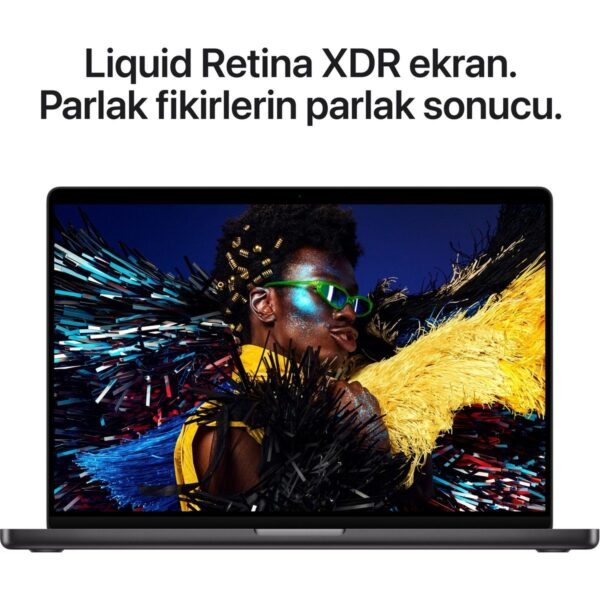 Apple MacBook Pro M5 Pro 24GB 1TB SSD macOS 16″ Taşınabilir Bilgisayar Uzay Siyahı MGEA4TU/A