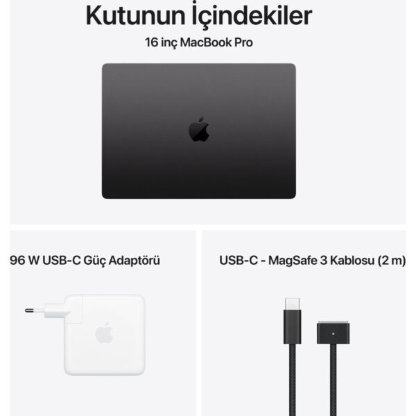 Apple MacBook Pro M5 Pro 24GB 1TB SSD macOS 16″ Taşınabilir Bilgisayar Uzay Siyahı MGEA4TU/A