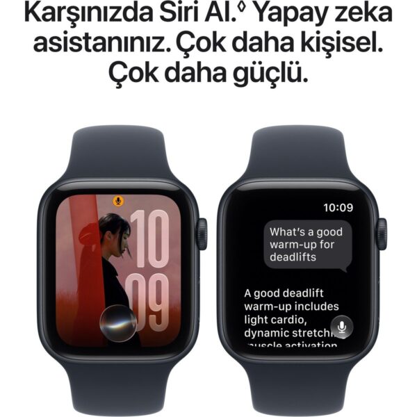 Apple Watch Se 3 Gps + Cellular, Gece Yarısı Alüminyum Kasa ve Lacivert Spor Kordon – S/m