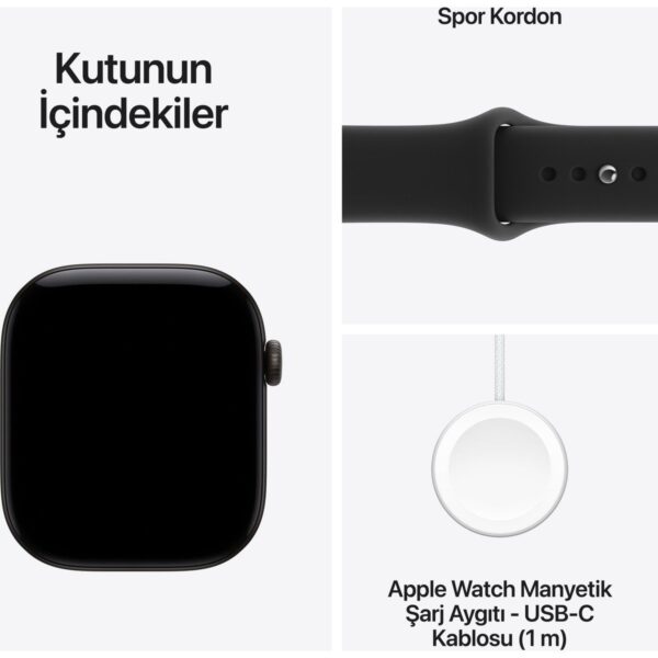 Apple Watch Series 12 Gps, Alüminyum Kasa ve Spor Kordon – S/m