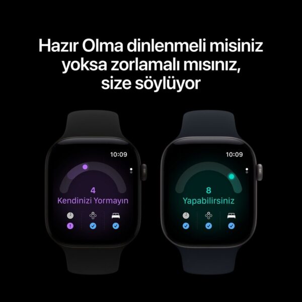 Apple Watch Series 12 Gps + Cellular, Uçuk Altın Rengi Alüminyum Kasa ve Kum Beji Spor Kordon – S/m
