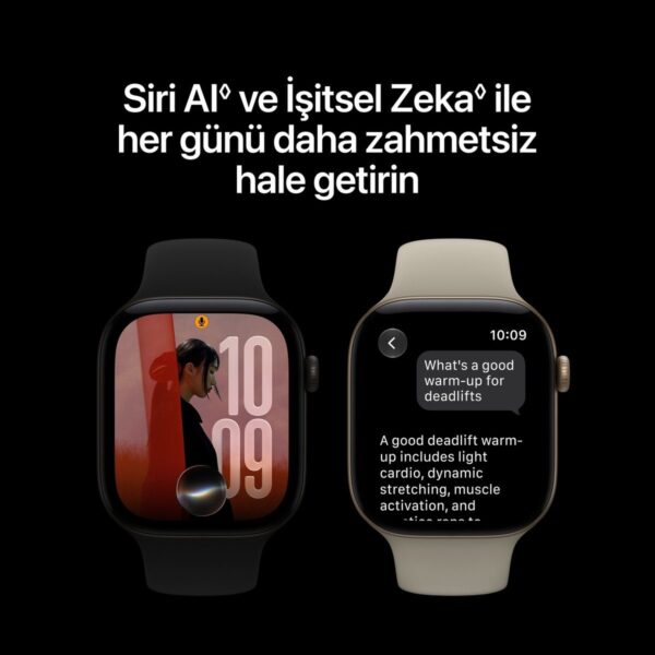Apple Watch Series 12 Gps + Cellular, Uçuk Altın Rengi Alüminyum Kasa ve Kum Beji Spor Kordon – S/m