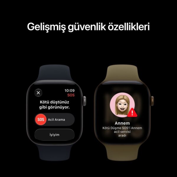 Apple Watch Series 12 Gps + Cellular, Uçuk Altın Rengi Alüminyum Kasa ve Kum Beji Spor Kordon – S/m