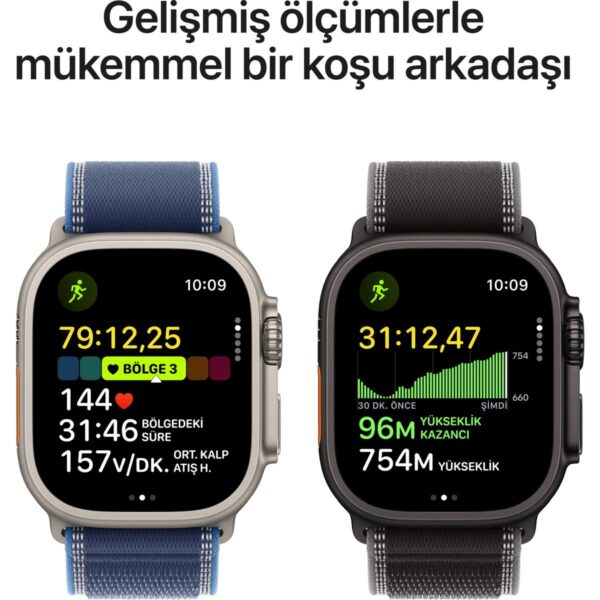 Apple Watch Ultra 3 Gps + Cellular, 49 mm Siyah Titanyum Kasa ve kordon
