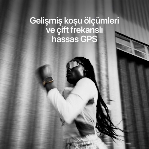 Apple Watch Ultra 4 Gps + Cellular, 49 mm Natürel Titanyum Kasa ve Çöl Rengi Alpine Loop – Orta Boy