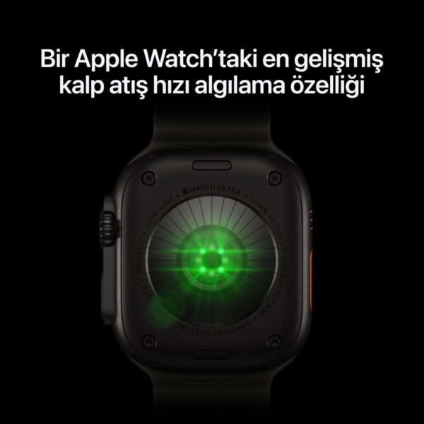 Apple Watch Ultra 4 Gps + Cellular, 49 mm Siyah Titanyum Kasa ve Siyah Titanyum Milano Loop – Orta Boy