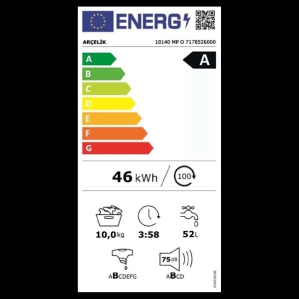 Arçelik 10140 MP O 10 Kg Çamaşır Makinesi