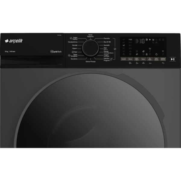 Arçelik 12140 MXA 12 kg Çamaşır Makinesi B Enerji Sınıfı Yıkama Kapasitesi Antrasit