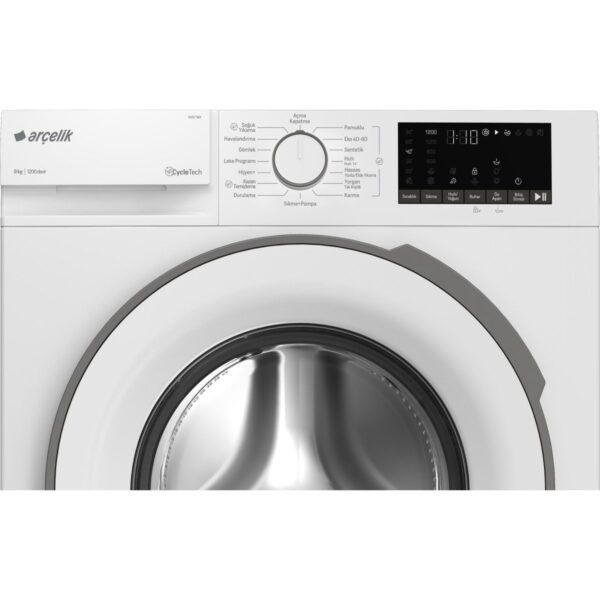 Arçelik 9120 TMX 9 Kg Çamaşır Makinesi A Enerji Sınıfı 1200 Devir Hızında Beyaz Renk